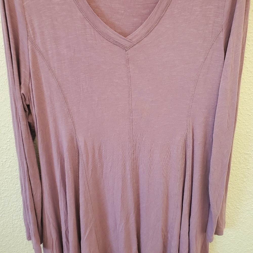 Soft Surroundings Large Stretchy Perfect A-Line Long Sleeve Top - Picture 8 of 10